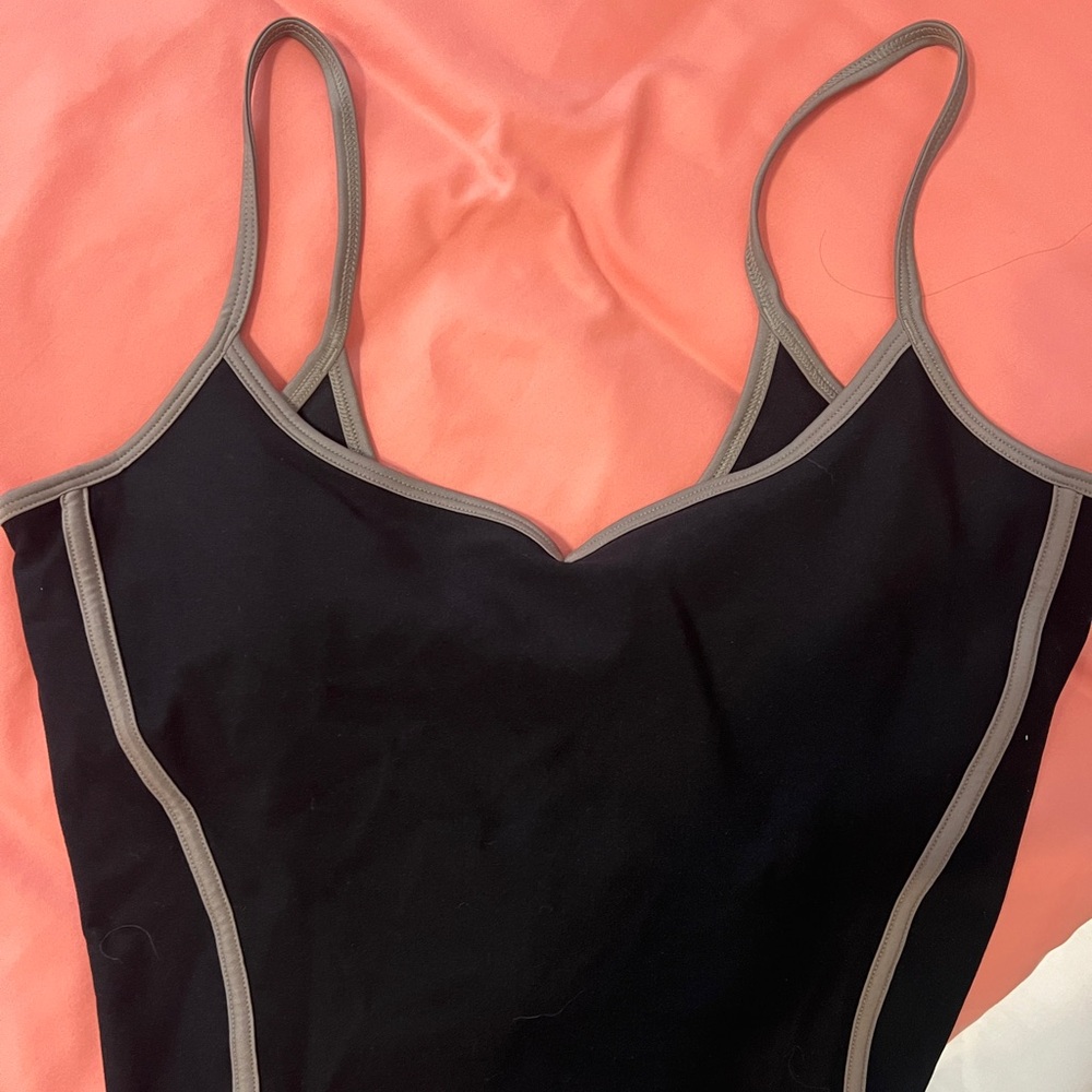 Black & Taupe Trim Cami Bralette - Women Intimates